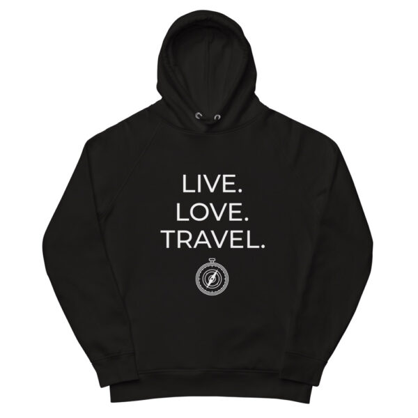 Unisex Kapuzenpullover “Live. Love. Travel”